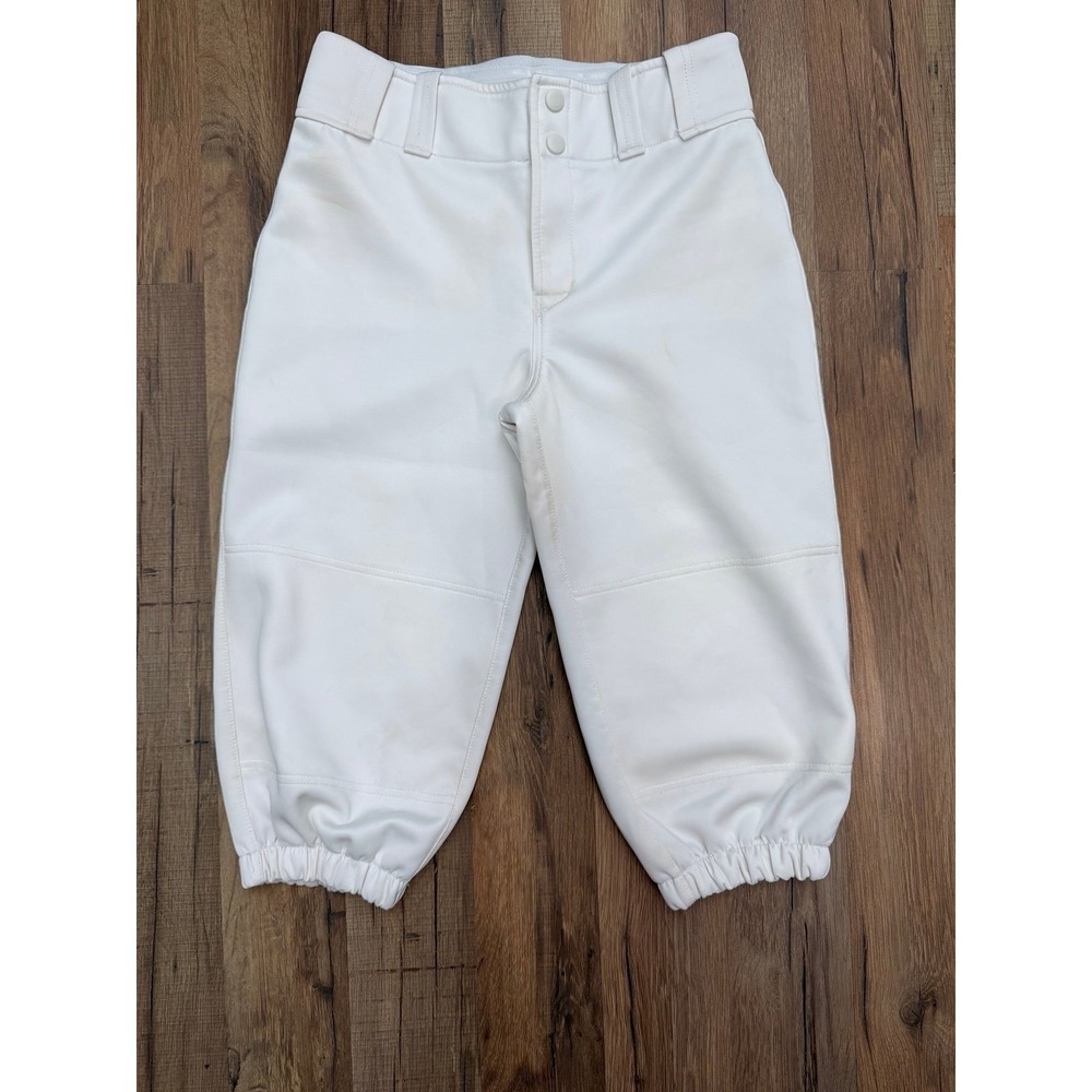 Marucci‎ Youth Baseball Pants YXL White Elastic Cuff Adjustable Waist